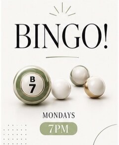 BINGO. MONDAYS. 7PM
