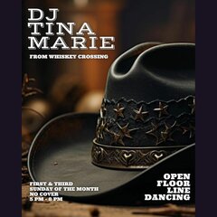 DJ TINA MARIE
of Whiskey Crossing

OPEN FLOOR &bull; LINE DANCE BY REQUEST
No Instructor &mdash; Just Dance!

First & Third Sunday of Every Month
5:00 &ndash; 8:00 PM

The Barn, Kitchen & Bar
Rockaway, New Jersey