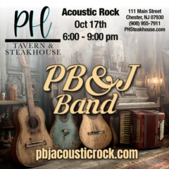 PB&J Band Acoustic Rock - Oct 17th 6 to 9pm