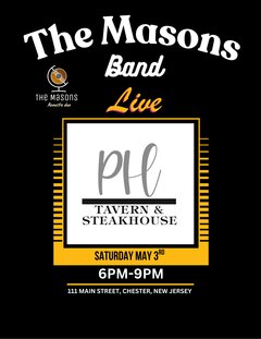 The Masons Band Live - Saturday May 3rd from 6pm-9pm
