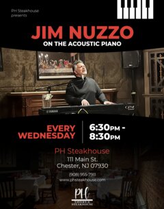 Jim Nuzzo on the acoustic piano. Every Wednesday - 6:30pm to 8:30pm