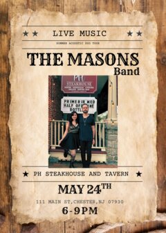 Live Music - The Masons Band, May 24th 6-9pm