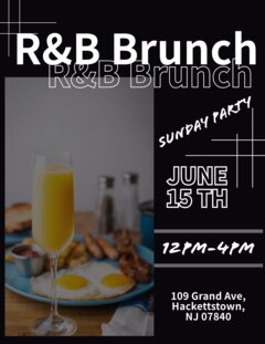 R&B Brunch - June 15th from 12pm to 4pm