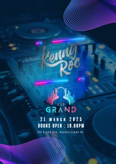 Kenny Roc - The Grand. 21 March 2025, doors open at 10pm.