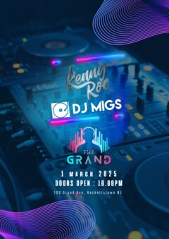 Kenny Roc & DJ Migs - The Grand 1 March 2025, doors open at 10pm